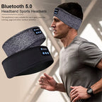 Wireless Bluetooth Sports Headband Earphones - Comfortable Music Eye Mask for Sleeping and Active Use